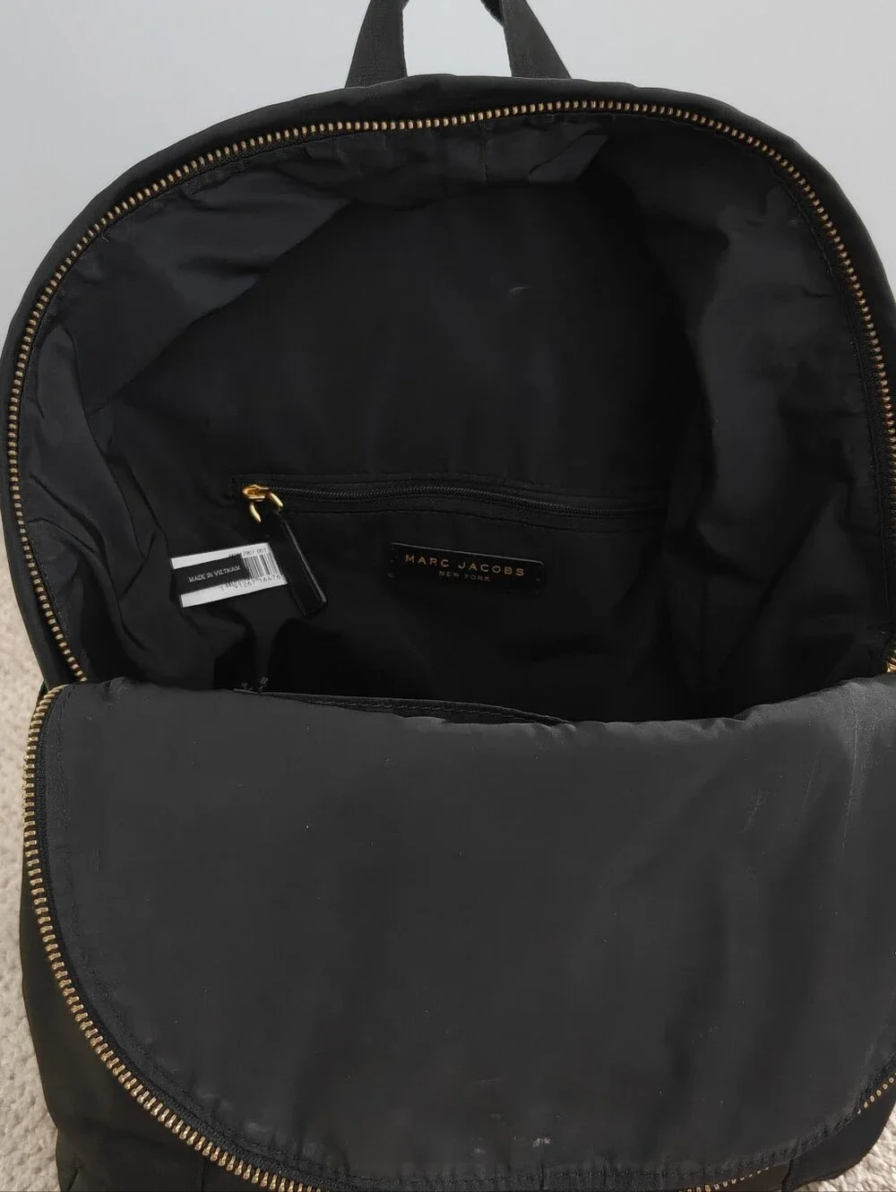 Marc Jacobs Black Nylon Backpack